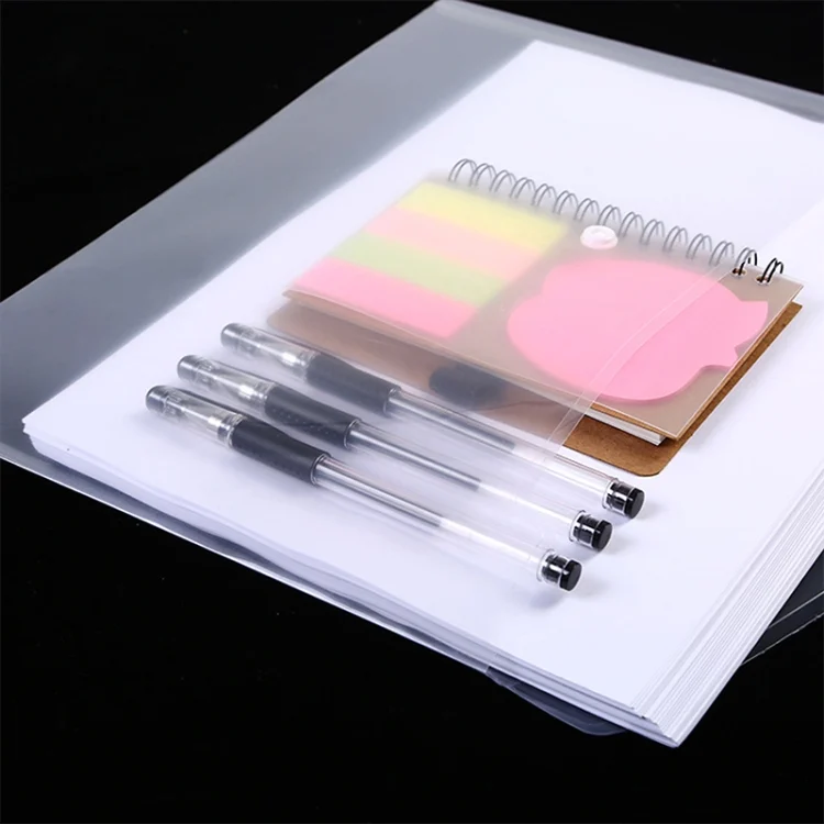 TBD0202429301A_5.webp 12 PCS A4 Clear Document Bag Paper File Folder Stationery School Office PP Case - Image 6