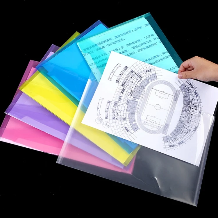 TBD0202429301A_6.webp 12 PCS A4 Clear Document Bag Paper File Folder Stationery School Office PP Case - Image 7