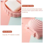 Household Drain Soap Box Student Dormitory Portable Soap Rack Storage Box - Image 3