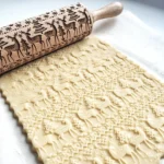 Christmas Embossing Rolling Pin Baking Cookies Fondant Cake Dough Engraved Roller - Image 4