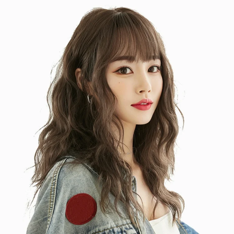 TBD0202748602_2.webp Women's Wool Long Hair With Bangs Natural Fluffy Wig - Image 3