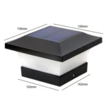 Solar LED Waterproof Outdoor Column Light Courtyard Lighting Lamp - Image 3