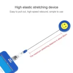2 PCS ID Easy-to-pull Buckle Smiling Face Holder Name Tag Card Key Badge Retractable Holder - Image 4