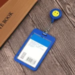 2 PCS ID Easy-to-pull Buckle Smiling Face Holder Name Tag Card Key Badge Retractable Holder - Image 7