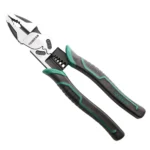 TUOSEN Multifunctional Crimping and Stripping Labor Saving Flat Pliers Vise Manual Wire Cutters