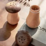 Kitchen Hotel Mushroom Shaped Wood Toothpick Box - Image 3