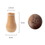 Kitchen Hotel Mushroom Shaped Wood Toothpick Box - Image 6