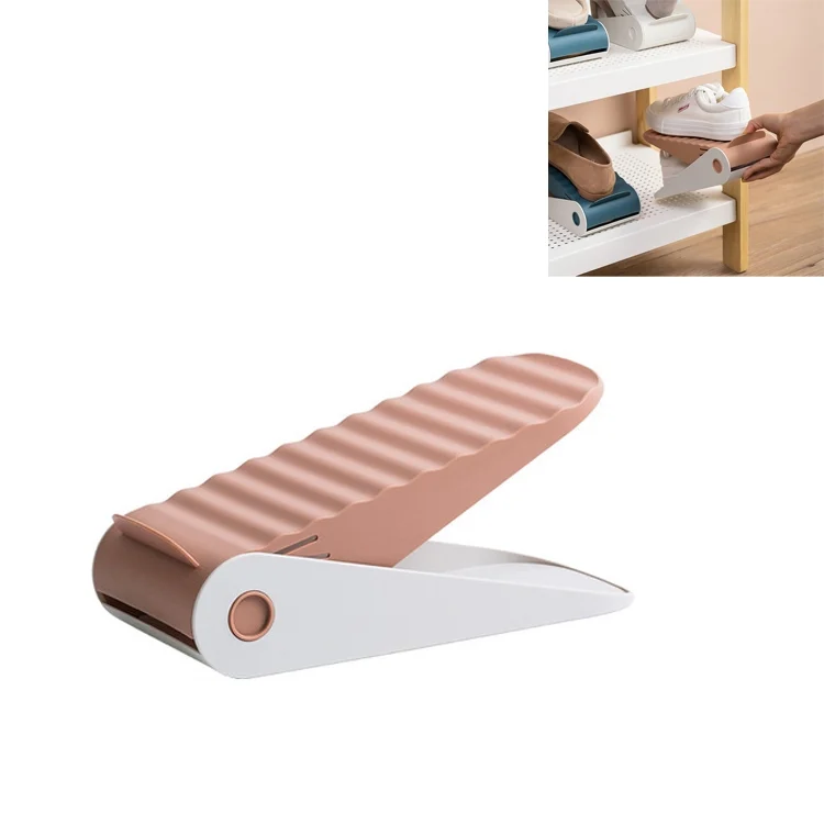 Household Adjustable Storage Dustproof Slippers Rack Shoe Cabinet Partition Layered Shoe Support Rack