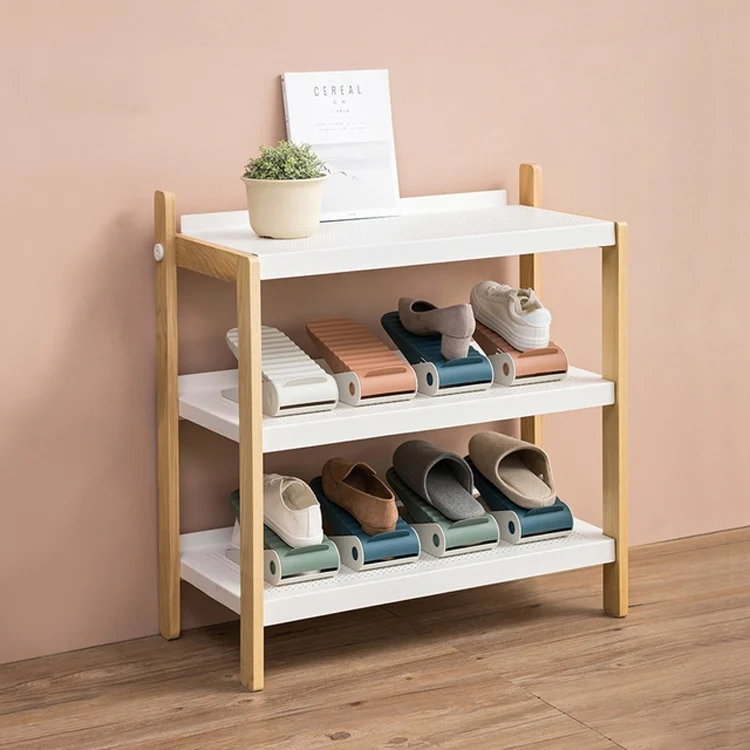TBD0204391301A_6.webp Household Adjustable Storage Dustproof Slippers Rack Shoe Cabinet Partition Layered Shoe Support Rack - Image 7