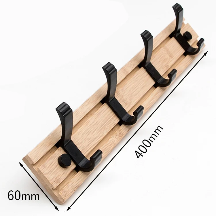 TBD0205551102_1.webp Fashion Wooden Free Punching Hook Coat Rack Hanger Hook for Bedroom Living Room or Wardrobe - Image 2