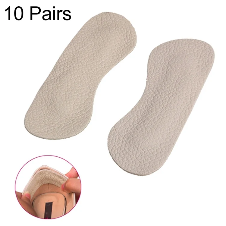 TBD02134402.webp 10 Pairs Foot Care Shoes Pads Cow Leather Insole Liner High Heel Cushion - Image 1