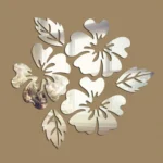 2 Sets Flower Pattern Wall Sticker Home Decor 3D Wall Decal Art DIY Mirror Wall Stickers Living Room Decoration - Image 3