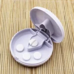 Round Medicine Cutter Stainless Steel Blade Plastic Medicine Dispensing Box - Image 2