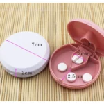 Round Medicine Cutter Stainless Steel Blade Plastic Medicine Dispensing Box - Image 5