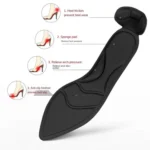 2pcs /Pair 8D Pad Inserts Heel Post Back Breathable Anti-Slip For High Heel Shoe Insole - Image 4