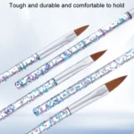 5pcs /Set Nail Crystal Brush Sculpting Pen Painting And Sculpting Nail Salon Tools - Image 5