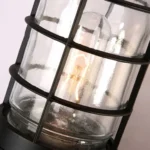Retro Industrial Cage Wall Lamp Attic Interior Lighting Iron Copper Wall Lamp without Bulb - Image 3