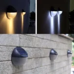 2 PCS Solar Power Light Sensor 6 Energy Saving Lamp LED Wall Light Outdoor Garden Fence Waterproof Lamp Night Light - Image 9