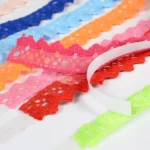 5 PCS Cotton Lace Fabric White Crochet Lace Roll Ribbon Knit Adhesive Tape Sticker Craft Decoration Stationery Supplies - Image 3