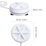 Portable Mini Washing Machine Ultrasonic Turbine Clothes Mini Washer with USB Cable Convenient for Travel - Image 3