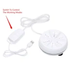 Portable Mini Washing Machine Ultrasonic Turbine Clothes Mini Washer with USB Cable Convenient for Travel - Image 4