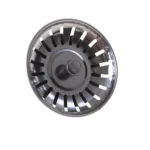 Stainless Steel Bathroom Kitchen Sink Strainer Flume Cover - Image 2