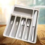 Drawer Cutlery Tray Cutlery Storage Box Plastic Partition Storage Tray - Image 2
