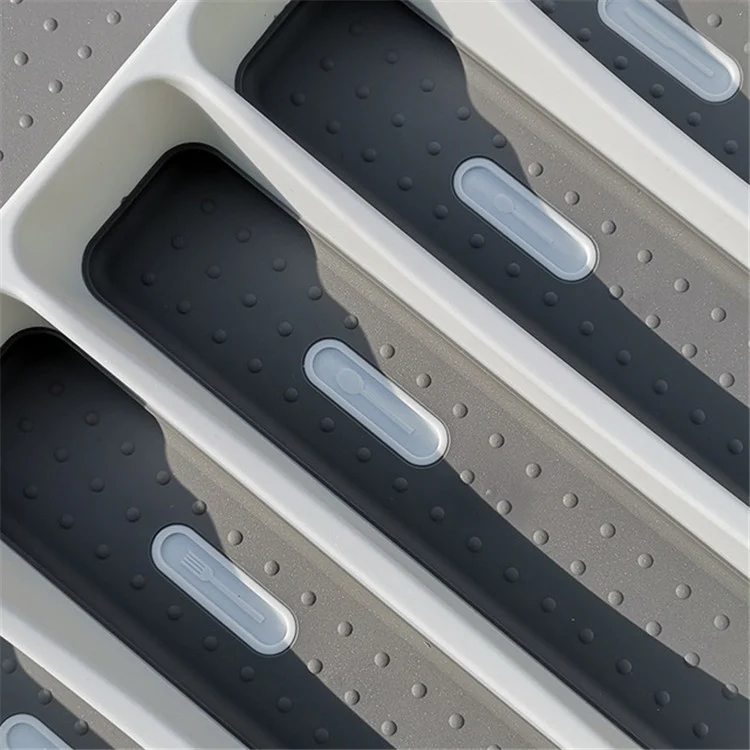 TBD02866871_3.webp Drawer Cutlery Tray Cutlery Storage Box Plastic Partition Storage Tray - Image 4