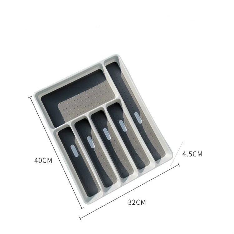 TBD02866871_5.webp Drawer Cutlery Tray Cutlery Storage Box Plastic Partition Storage Tray - Image 6