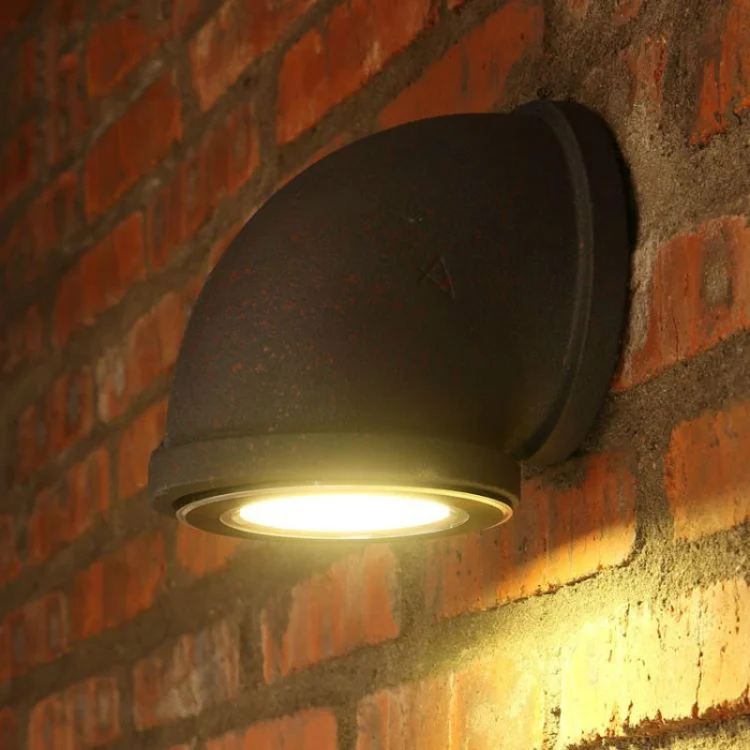 Single Head Conduit Loft Lamps Creative Stair Light Iron Art Porch Cafe Wall Lamps