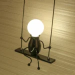 E27 LED Personality Creative Retro Wrought Iron Villain Wall Lamp without Bulb - Image 4