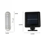 Double-lamp Wall-mounted LED Solar Powered Shed Light IP44 Waterproof Outdoor Pull Lamp - Image 5
