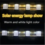 Extended Outdoor Solar Wall Lamp IP65 Waterproof Courtyard Garden Villa Wall Fence Stair Light - Image 4