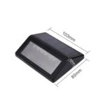 6 LEDs Solar Power IP55 Waterproof Light Sensor Wall Light Deck Lights - Image 5