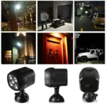 3W 4 LEDs SMD 3535 Outdoor Lighting Wireless Motion Sensor Outside Spotlight LED Wall Light - Image 5
