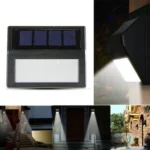 6 LEDs Outdoor IP65 Waterproof Garden Lamp LED Solar Power Light Sensor Emergency Wall Light - Image 3