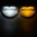 Semi-circular IP55 Waterproof Solar Light Control Fence Light Garden Lamp - Image 8