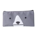 2 PCS Cartoon Dog Simple Big Capacity Pencil Bag Office School Student Supplie Stationery