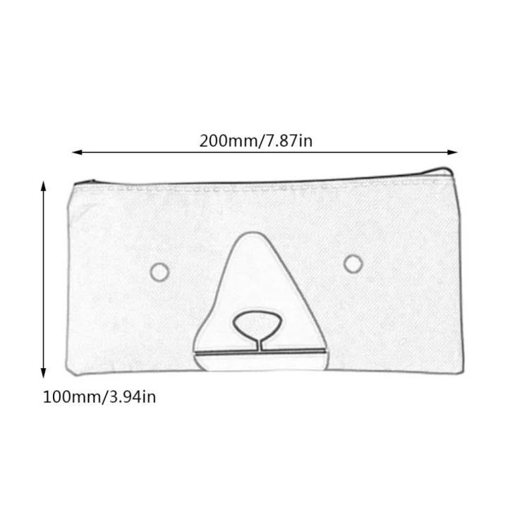 TBD0306600101C_3.webp 2 PCS Cartoon Dog Simple Big Capacity Pencil Bag Office School Student Supplie Stationery - Image 4