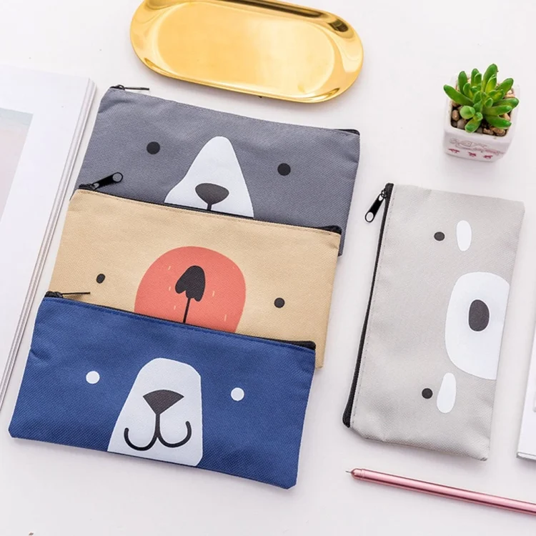 TBD0306600101C_5.webp 2 PCS Cartoon Dog Simple Big Capacity Pencil Bag Office School Student Supplie Stationery - Image 6