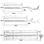 Calligraphy Cute Canvas Roll School Pencil Case Pencilcase Student Pen Bag Stationery Pouch Supplies - Image 2