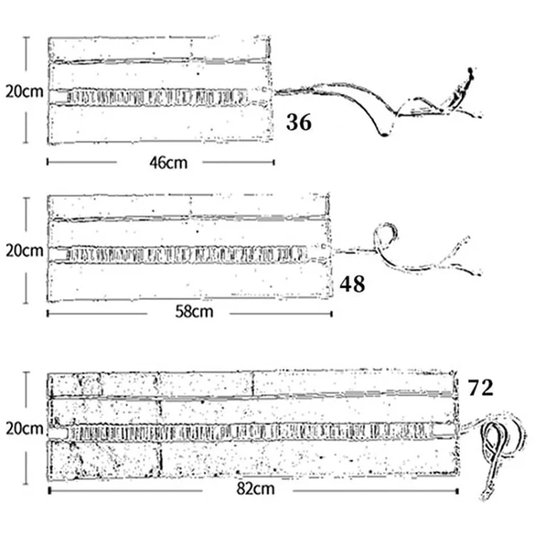 TBD0306644801_B1.webp Calligraphy Cute Canvas Roll School Pencil Case Pencilcase Student Pen Bag Stationery Pouch Supplies - Image 2
