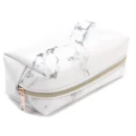 Cute Marble Pattern Pencil Cases Big Capacity PU Leather Cosmetic Bag Pencil Bag School Office Supplies - Image 2