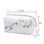 Cute Marble Pattern Pencil Cases Big Capacity PU Leather Cosmetic Bag Pencil Bag School Office Supplies - Image 4