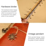 P697 Creative Corsair Anchor Stationery Notepad Office Supplies School Cute Retro Spiral Notebook Diary Book - Image 4