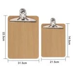10 PCS Portable A4 / A5 Wooden Writing Clip Board File Hardboard with Batterfly Clip - Image 2