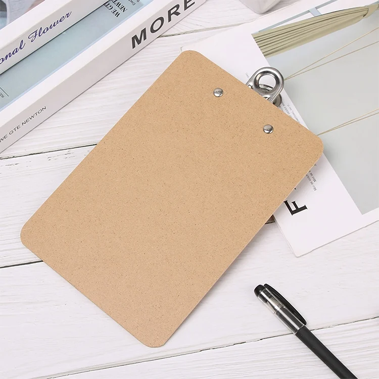 TBD0306759802_3.webp 10 PCS Portable A4 / A5 Wooden Writing Clip Board File Hardboard with Batterfly Clip - Image 4