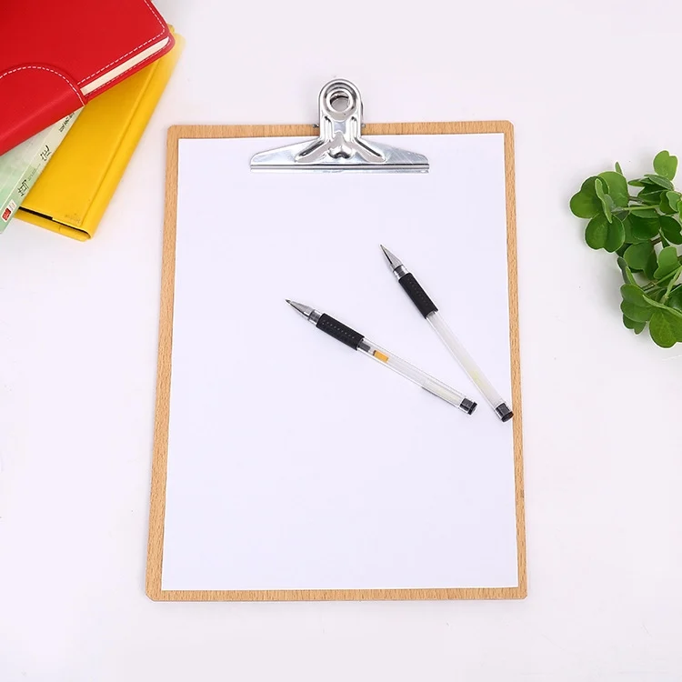 TBD0306759802_5.webp 10 PCS Portable A4 / A5 Wooden Writing Clip Board File Hardboard with Batterfly Clip - Image 6