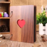 6 inch 32 Pages Wooden Photo Album Baby Growth Memory Life Photo Record Book - Image 3