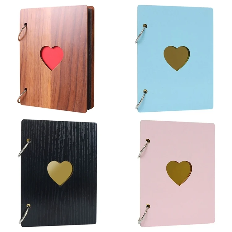 TBD0307483001A_6.webp 6 inch 32 Pages Wooden Photo Album Baby Growth Memory Life Photo Record Book - Image 7